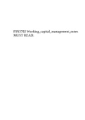 FIN3702 Working&lowbar;capital&lowbar;management&lowbar;notes MUST READ&period;