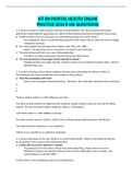 ATI RN MENTAL HEALTH ONLINE PRACTICE 2016 B &lpar;60 QUESTIONS&rpar;