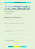 TRT Practice Exams Questions and  Answer &vert; Latest Update 2024&sol;2025