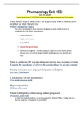  HSC 201&colon; Pharmacology Exit HESI