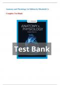 Test Bank - Anatomy and Physiology&comma; 1st Edition &lpar;Elizabeth Co&comma; 2023&rpar;&comma; Chapter 2-27 &vert; All Chapters