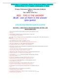 PPME Block 1-7 (test-bank) / Primary Professional Military Education (Enlisted) Block 1 to 7/ Complete solution guide, A+ Rated
