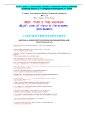 PPME Block 1-7 &lpar;test-bank&rpar; &sol; Primary Professional Military Education &lpar;Enlisted&rpar; Block 1 to 7&sol; Complete solution guide&comma; A&plus; Rated