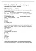 N3632 - Exam 1 &lpar;Clinical Foundations - Washington&rpar; Questions With Complete Solutions