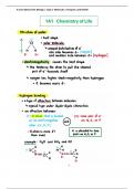 Edexcel A Level Biology - Unit 1A - Water & Biological Molecules
