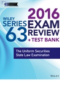The Uniform security state law examination Examination Guide and Test Banks