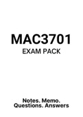 MAC3701 - EXAM PACK (2022)