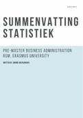 Samenvatting Premaster Statistiek RSM 