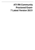 ATI RN Community  Proctored Exam-  7 Latest Version 20&sol;21