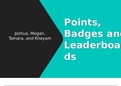 Points, Badges and Leaderboards