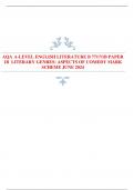 AQA A-LEVEL ENGLISH LITERATURE B 7717&sol;1B PAPER  1B LITERARY GENRES&colon; ASPECTS OF COMEDY MARK  SCHEME JUNE 2024 