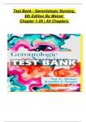 Gerontologic Nursing 6th Edition Meiner Test Bank