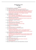NUR2063 Essentials of Pathophysiology Exam 2 Study Guide
