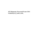ATI Maternity Proctored Exam 2021 VERIFIED Q AND ANS&period;