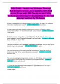 WGU D440 - Health and Wellness Through Nutritional Science Latest Update 2024-2025 Actual Exam with 200 Questions and 100&percnt; Verified Correct Answers Guaranteed A&plus; At First Attempt Verified By Professor