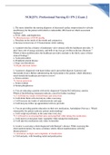 NUR 2571 &sol; NUR2571&colon; Professional Nursing II &sol; PN 2 Exam 2 &lpar;Latest 2021 &sol; 2022&rpar; Rasmussen College