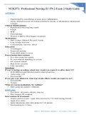 NUR 2571 &sol; NUR2571&colon; Professional Nursing II &sol; PN 2 Exam 2 Study Guide  &lpar;Latest 2021 &sol; 2022&rpar; Rasmussen College&period;