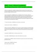 N3632 - Exam 1 &lpar;Clinical Foundations - Washington&rpar; Questions With Complete Solutions