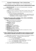 NUR2063 Essentials of Pathophysiology Exam 1 review sheet