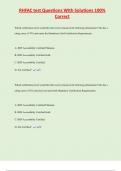 RHFAC test Questions With Solutions 100&percnt;  Correct