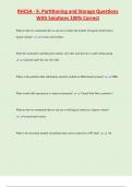 RHCSA - 9&period; Partitioning and Storage Questions  With Solutions 100&percnt; Correct