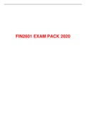 FIN2601 EXAM PACK 2020
