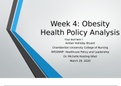 NR 506 NP Week 4 Kaltura Health Policy Analysis 2020-2021