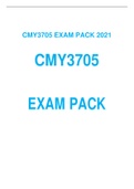 CMY3705 EXAM PACK 2021