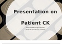 MN 569 - Unit 10 Presentation on Patient CK