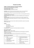 Summary ISE Financial Accounting inclusive college notes