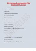 2024 Sergeant Exam Questions With  Solutions 100&percnt; Correct