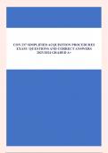 CON 237 SIMPLIFIED ACQUISITION PROCEDURES EXAM &sol; QUESTIONS AND CORRECT ANSWERS 2023&sol;2024 GRADED A&plus;