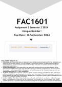 FAC1601 Assignment 2 &lpar;ANSWERS&rpar; Semester 2 2024 - DISTINCTION GUARANTEED