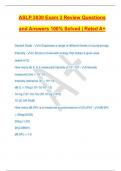 ASLP 3030 Exam 3 Review Questions and Answers 100&percnt; Solved &vert; Rated A&plus;