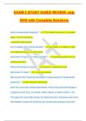 EXAM 2 STUDY GUIED REVIEW&period; aslp 3030 with Complete Solutions