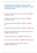 PUBLIX DELI MANAGEMENT TEST &vert;&vert; WITH  QUESTIONS AND CORRECT ANSWERS &vert;&vert; LATEST  UPDATE&vert;&vert; GRADE A 