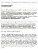 NR 222&colon; Scope of Nursing Practice Definition of Nursing