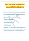 ASLP 3030 EXAM 1 Questions and Answers 100&percnt; Pass &vert; Graded A&plus;