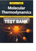 TEST BANK FOR Molecular Thermodynamics By Donald McQuarrie  