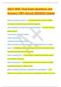 ASLP 3030&colon; Final Exam Questions and Answers 100&percnt; Solved 2024&sol;2025 Update