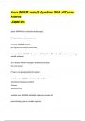 Neuro &lpar;N3632 exam 3&rpar; Questions With all Correct Answers