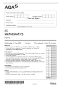 A-level MATHEMATICS 7357&sol;2 Paper 2 QP 