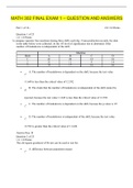 MATH 302 FINAL EXAM 1 &ndash; QUESTION AND ANSWERS