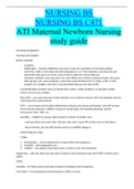 NURSING BS  NURSING BS C471  ATI Maternal Newborn Nursing study guide