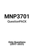 MNP3701 - Exam Question PACK (2017-2021)