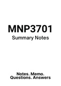 MNP3701 (Notes, QuestionPACK, Tut201 MEMO)