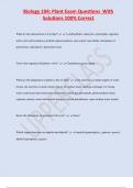 Biology 104&colon; Plant Exam Questions With  Solutions 100&percnt; Correct