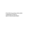 PVL3701 Exam Pack 2016-2020