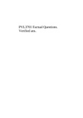 PVL3701 Factual Questions. Verified ans.