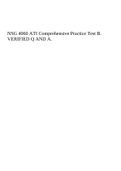 NSG 4060 ATI Comprehensive Practice Test B&period; VERIFIED Q AND A&period;